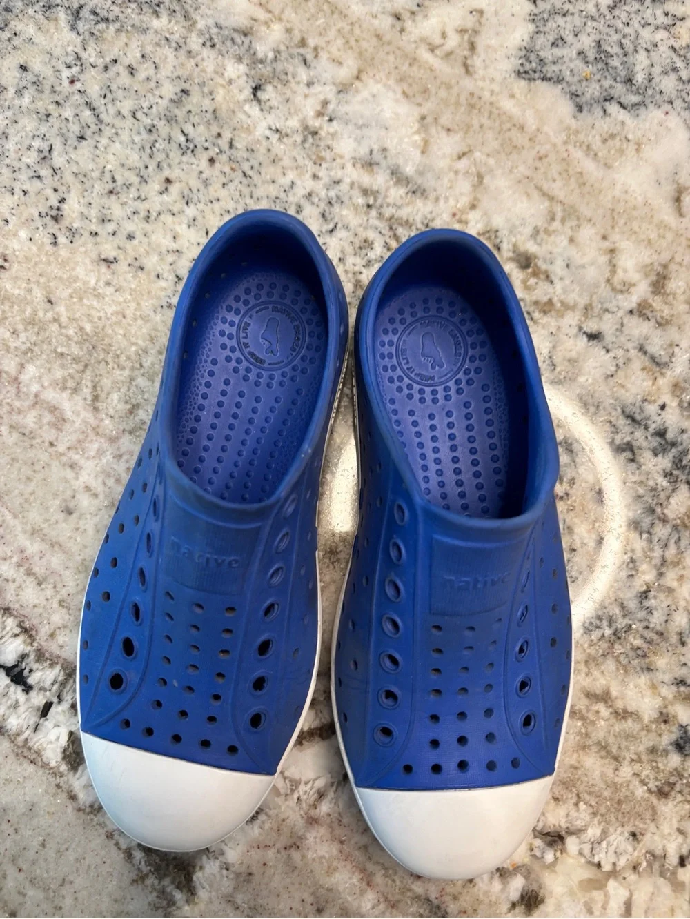 Native Blue Slip-On Perforated Water-Friendly Loafers size 12
